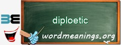 WordMeaning blackboard for diploetic